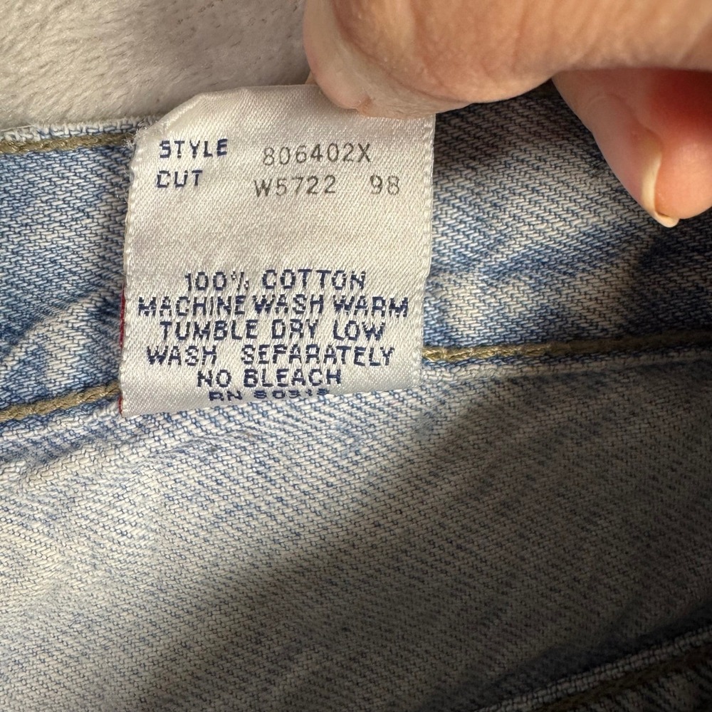 Vintage Lucky Brand Womens Dugarees Jeans Size 10 30 Relaxed Fit Light Wash USA - Picture 7 of 15